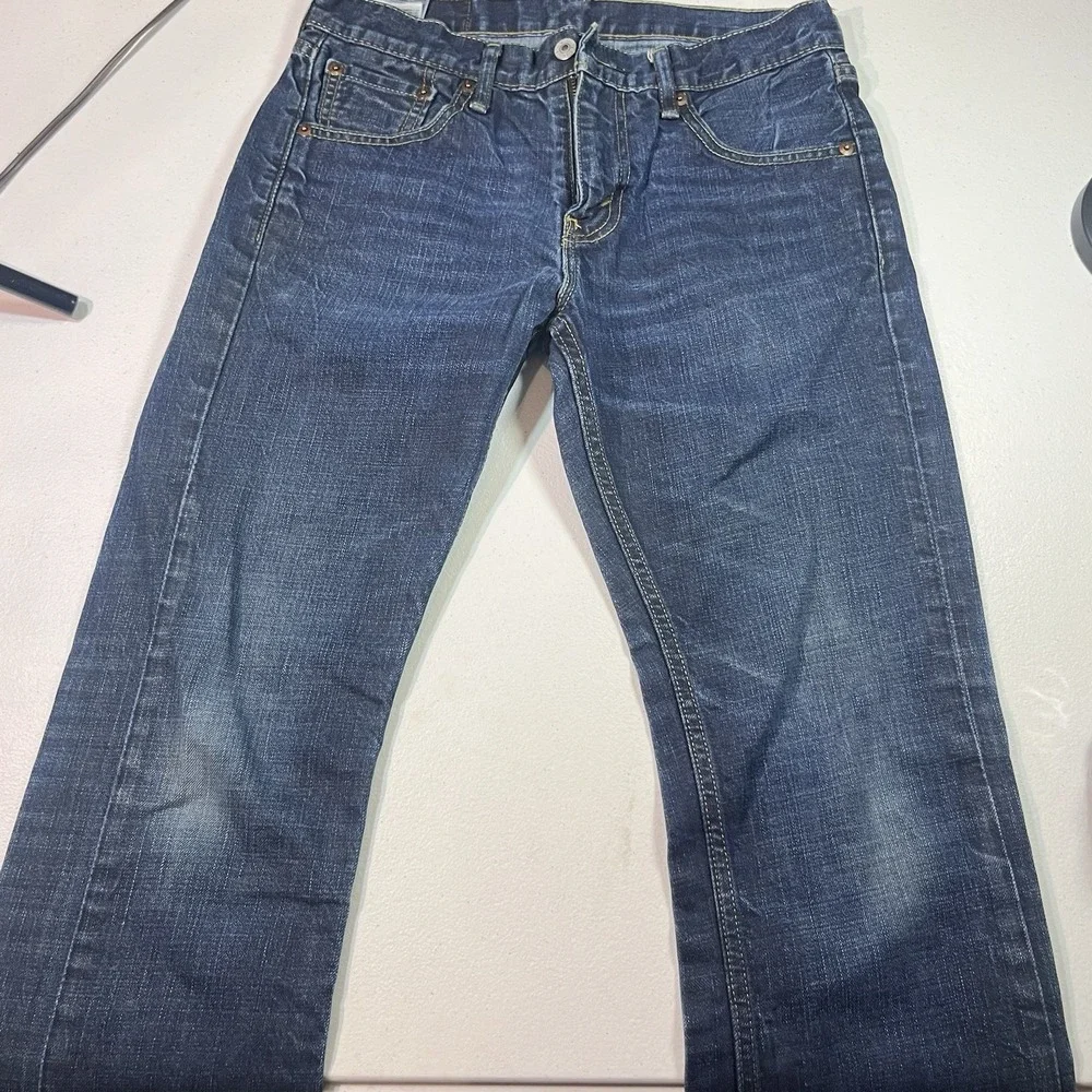 Levis 527 Jeans Mens 29x30 Blue Bootcut Mid Rise Medium Wash Denim Western
